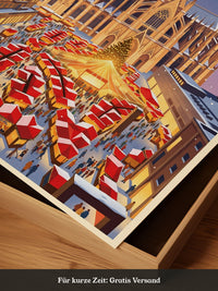 Weihnachtsmarkt Nachtansicht
