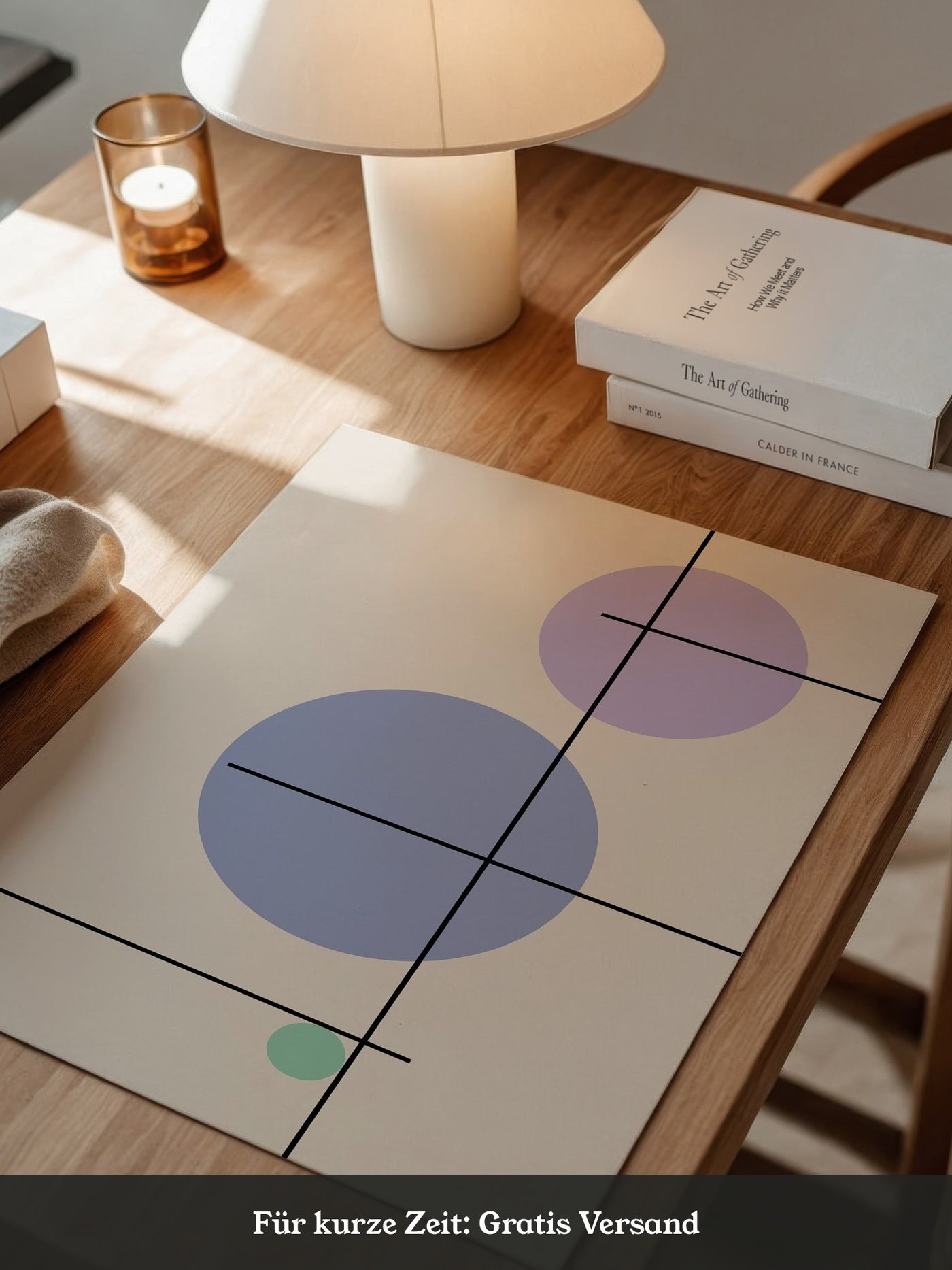 Bunte Kreise Linien Abstrakt