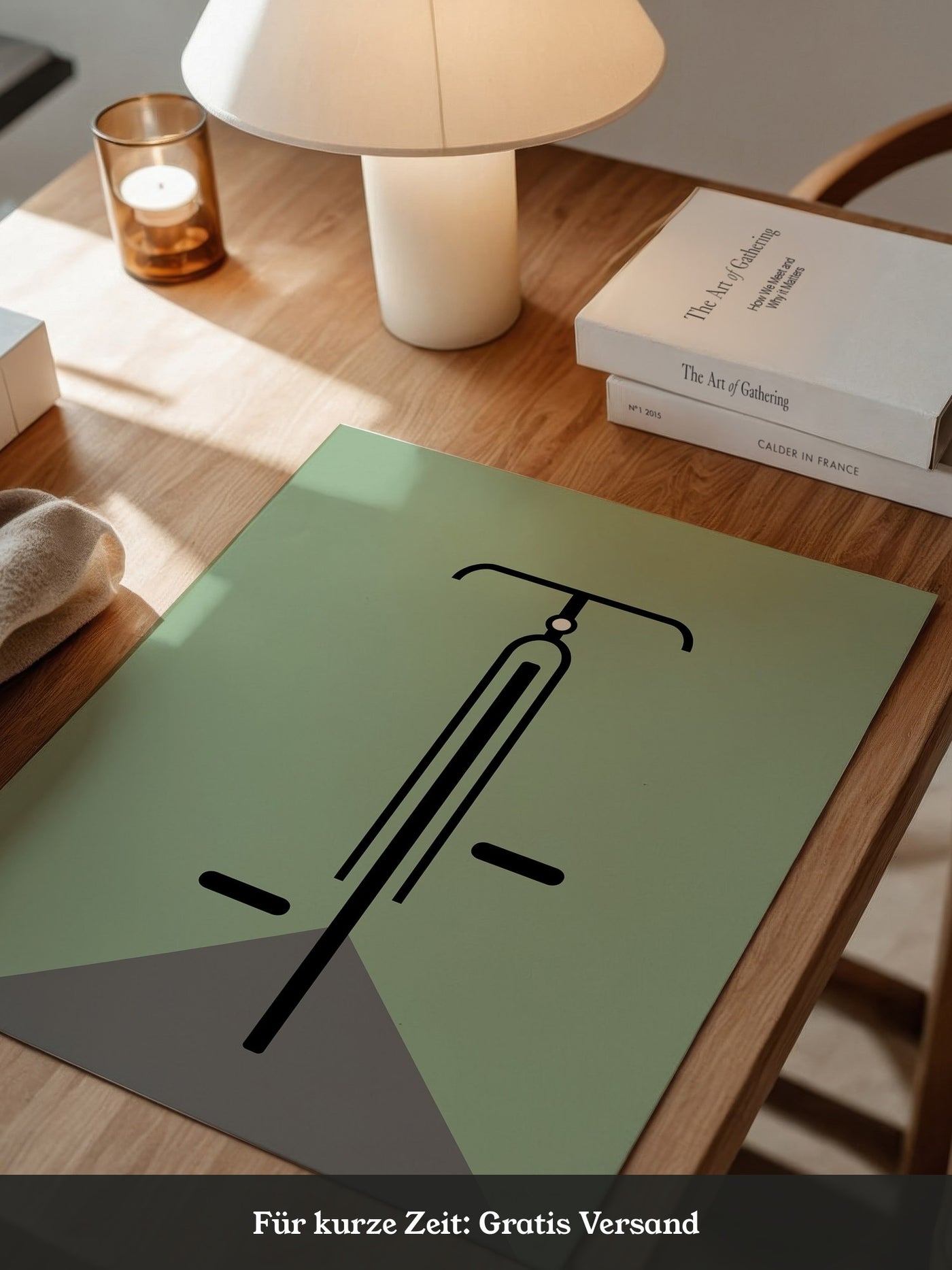 Rad minimalistisch Grün