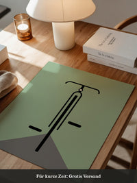 Rad minimalistisch Grün