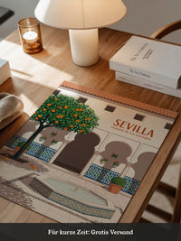 Sevilla Orangenhof Illustration