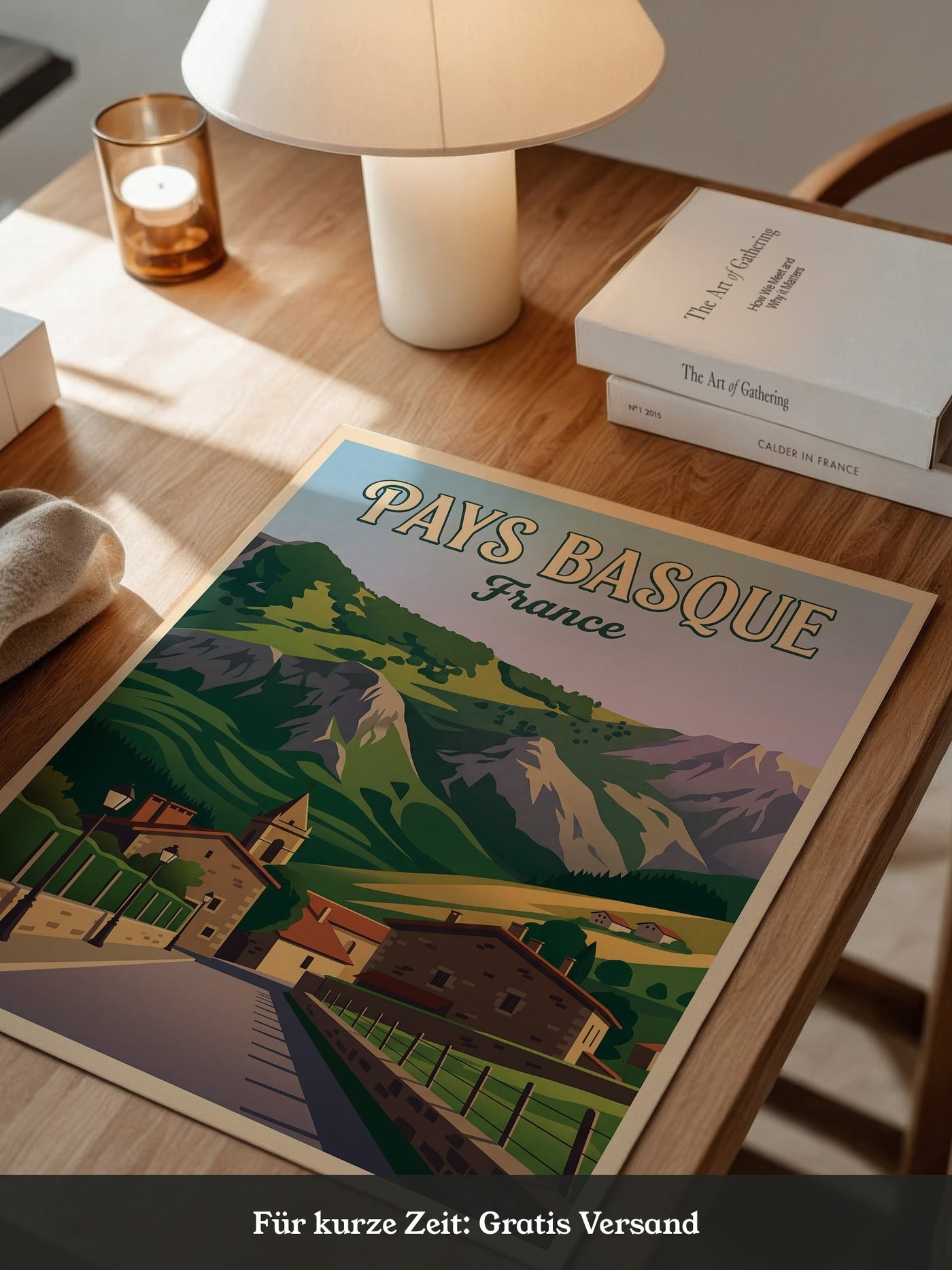 Pays Basque Dorf Retro Stil