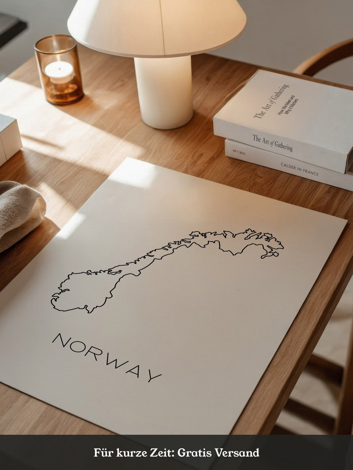 Norwegen Kontur minimalistisch