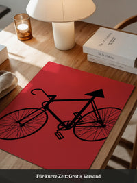 Fahrrad Grafik rot-schwarz