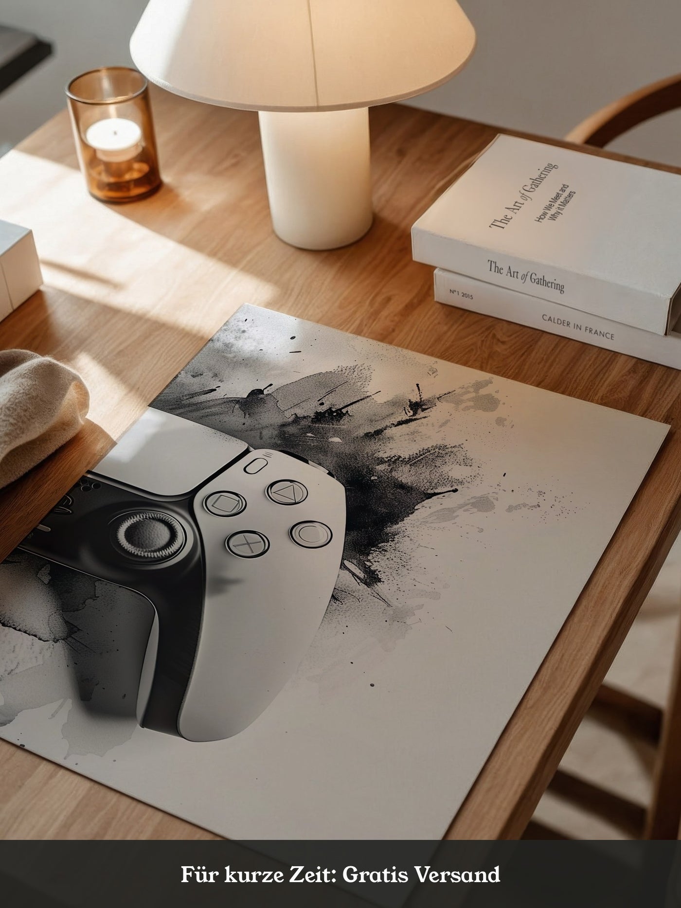 Spielcontroller Tinte Schwarzweiß