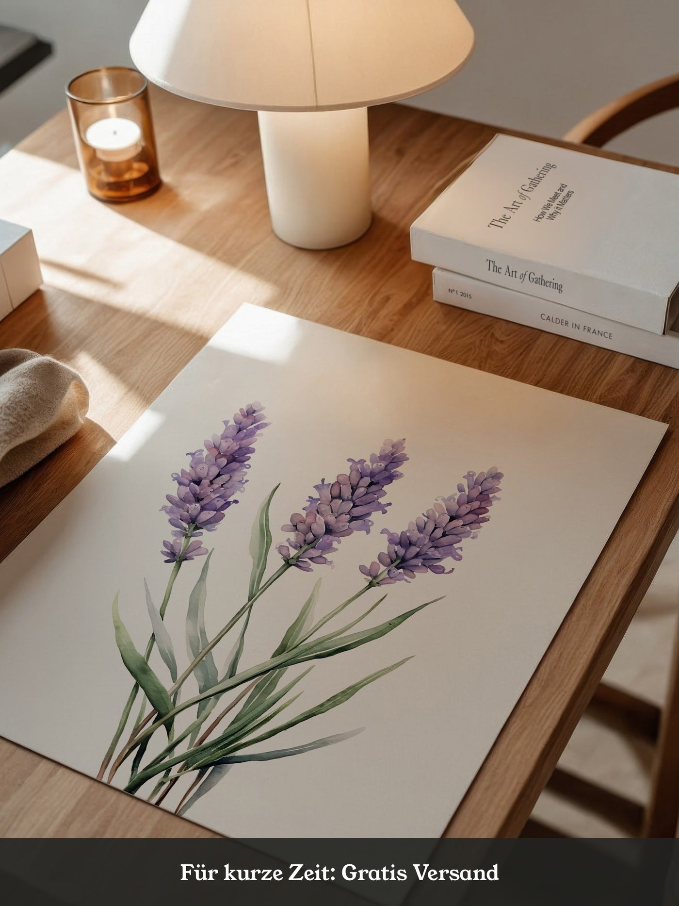 Lavendel Aquarell lila