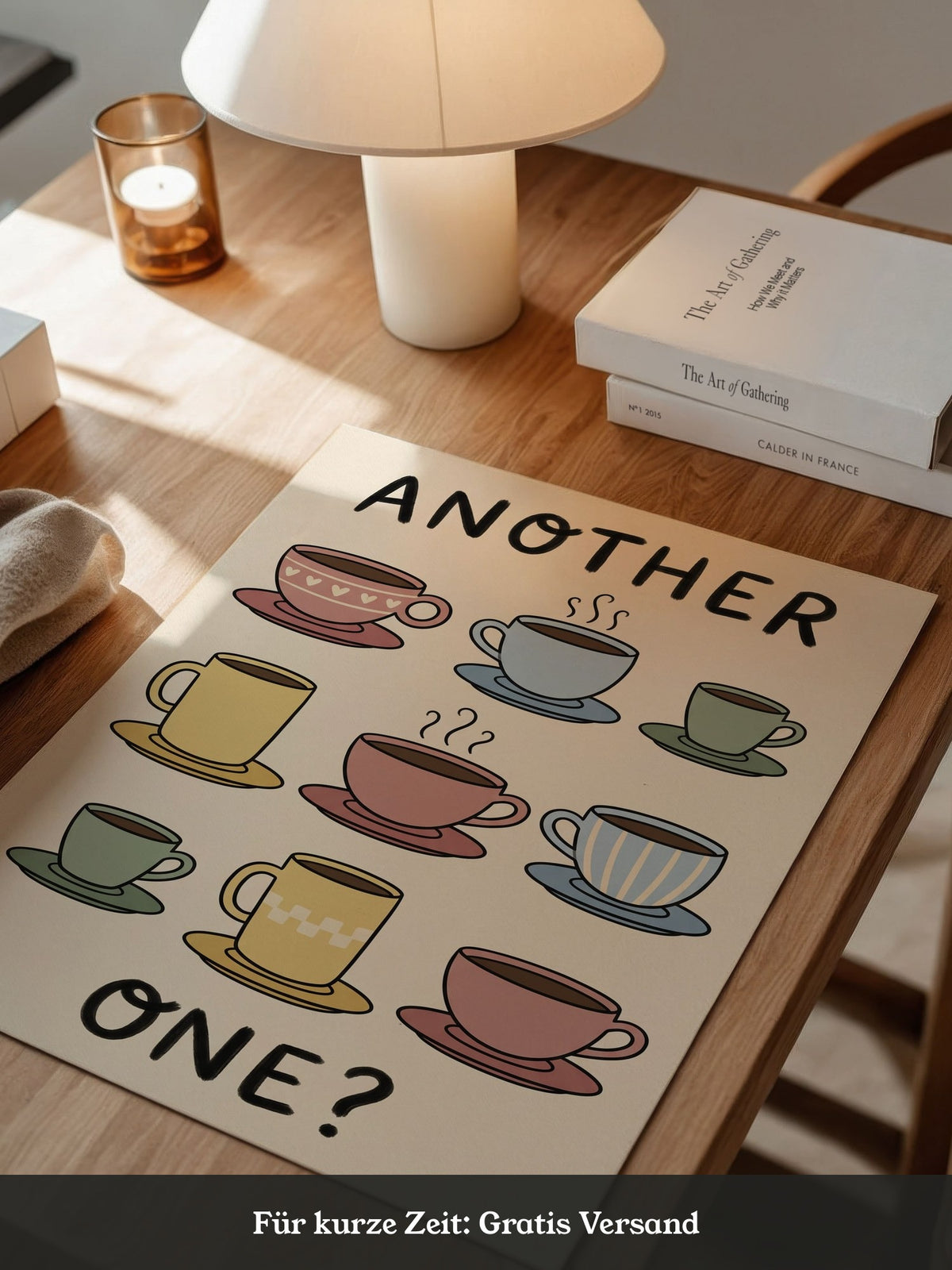 Kaffeetassen Illustration bunt