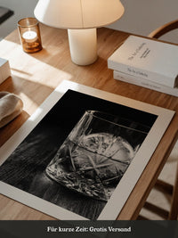 Tumbler Glasgeometrie Schwarzweiß