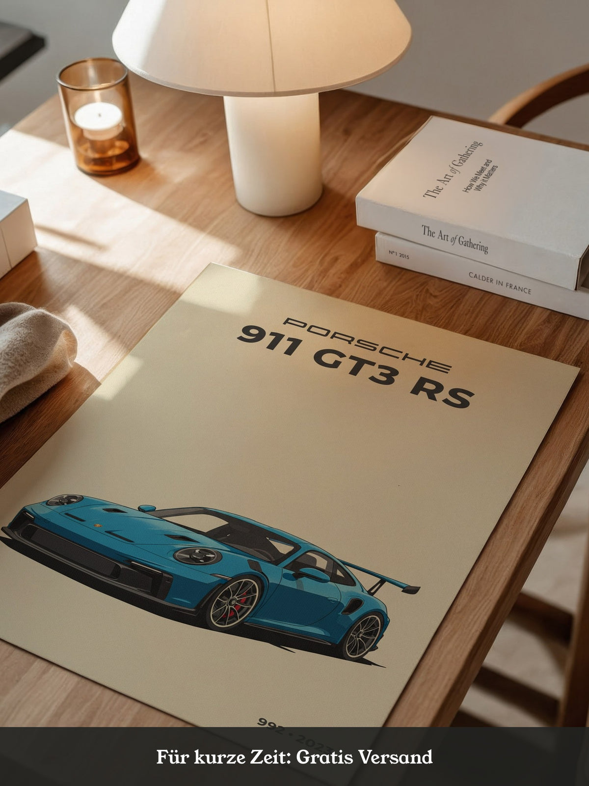 Porsche 911 GT3 RS Blau Retro