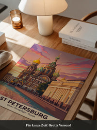 St. Petersburg Kuppeln Abendstimmung