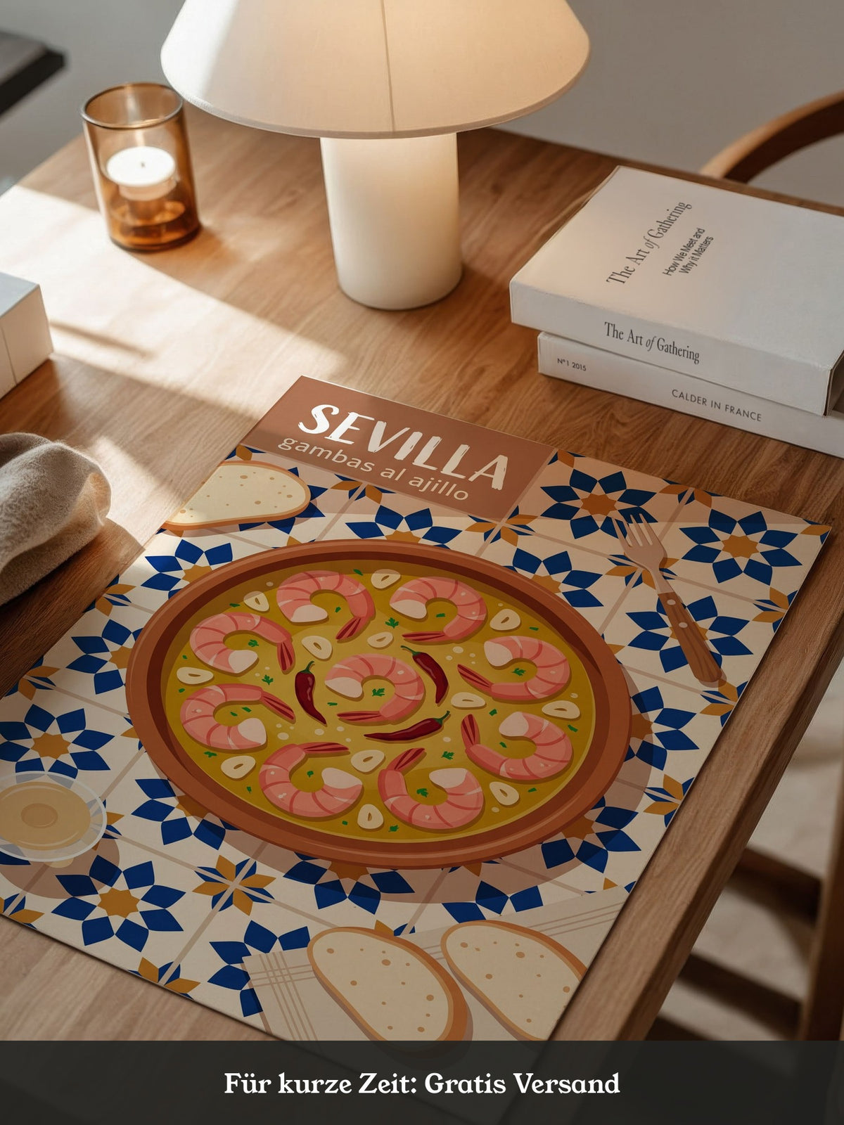 Sevilla Gambas Illustration