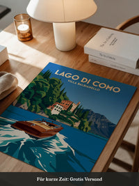 Lago di Como Boot Retro Stil