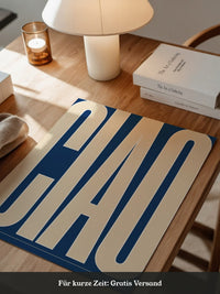 CIAO Beige Blau Bold
