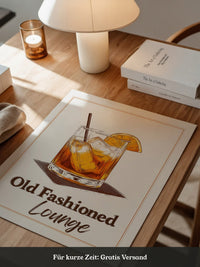 Old Fashioned Cocktail Zeichnung