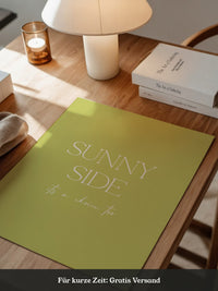 Sunny Lettering Gelbgrün