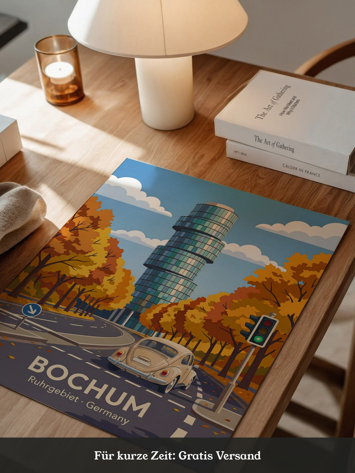 Bochum Herbst Turm Retro