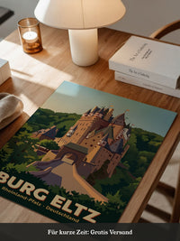 Burg Eltz Schloss Illustration