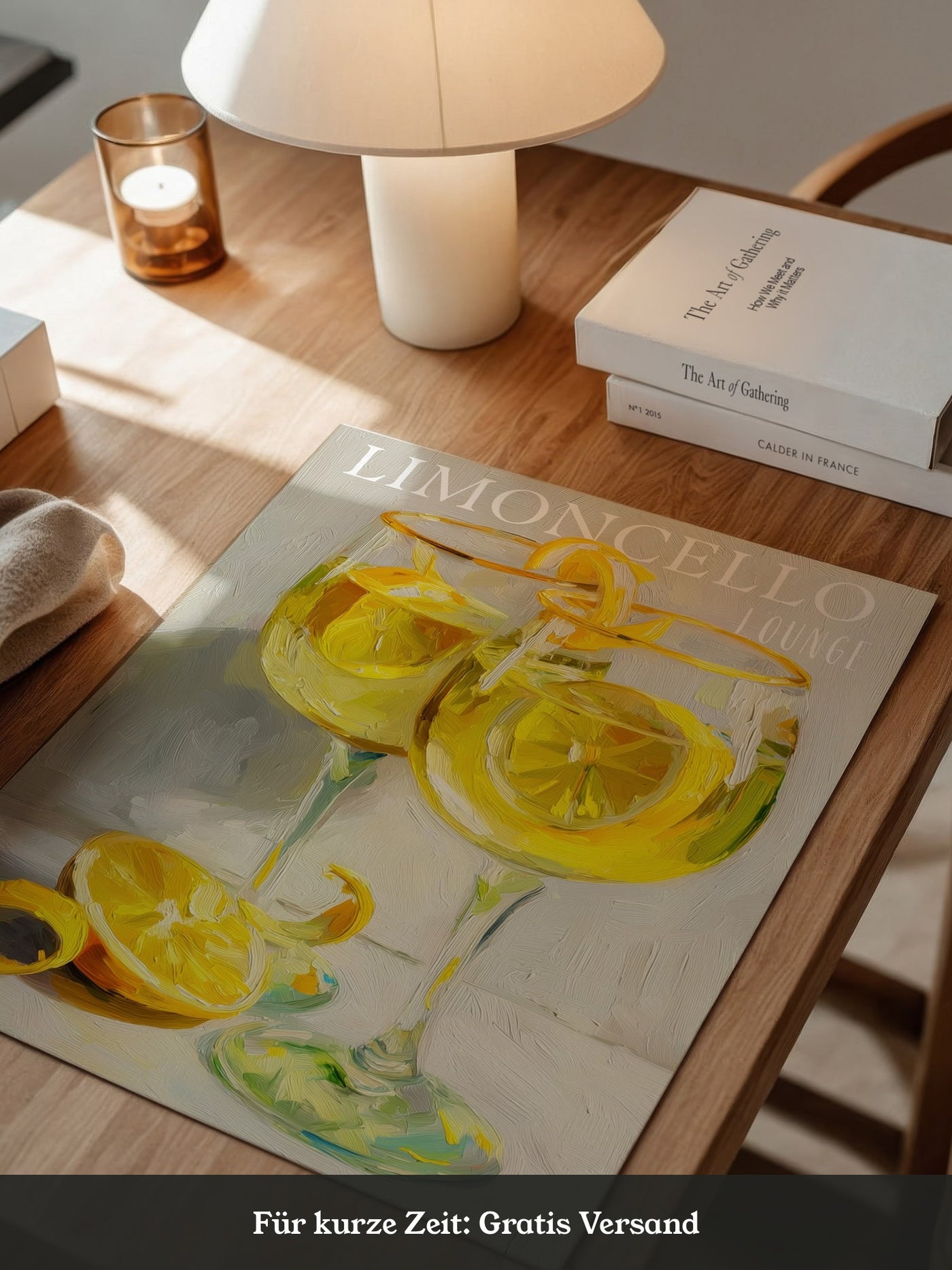 Limoncello Gläser Ölmalerei