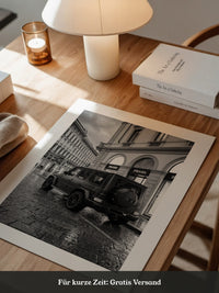Luxus SUV Stadtansicht S/W