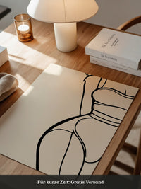 Minimalistische Frauen Silhouette Linie