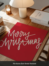 Weihnachtsgruß Kalligrafie Rot