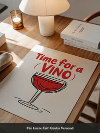 Weinglas Rot Vintage-Stil