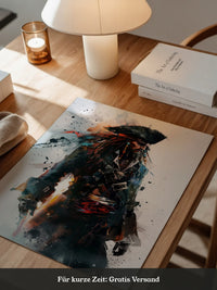 Piratenkapitän Aquarell Explosion