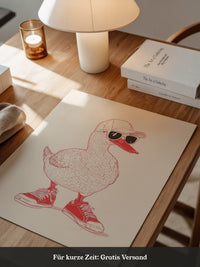 Ente Hipster Comic-Look