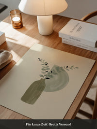 Blätterzweig Aquarell Pastell