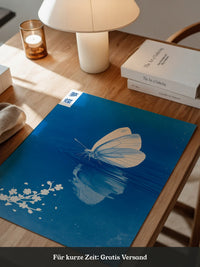 Schmetterling Spiegelung Blau