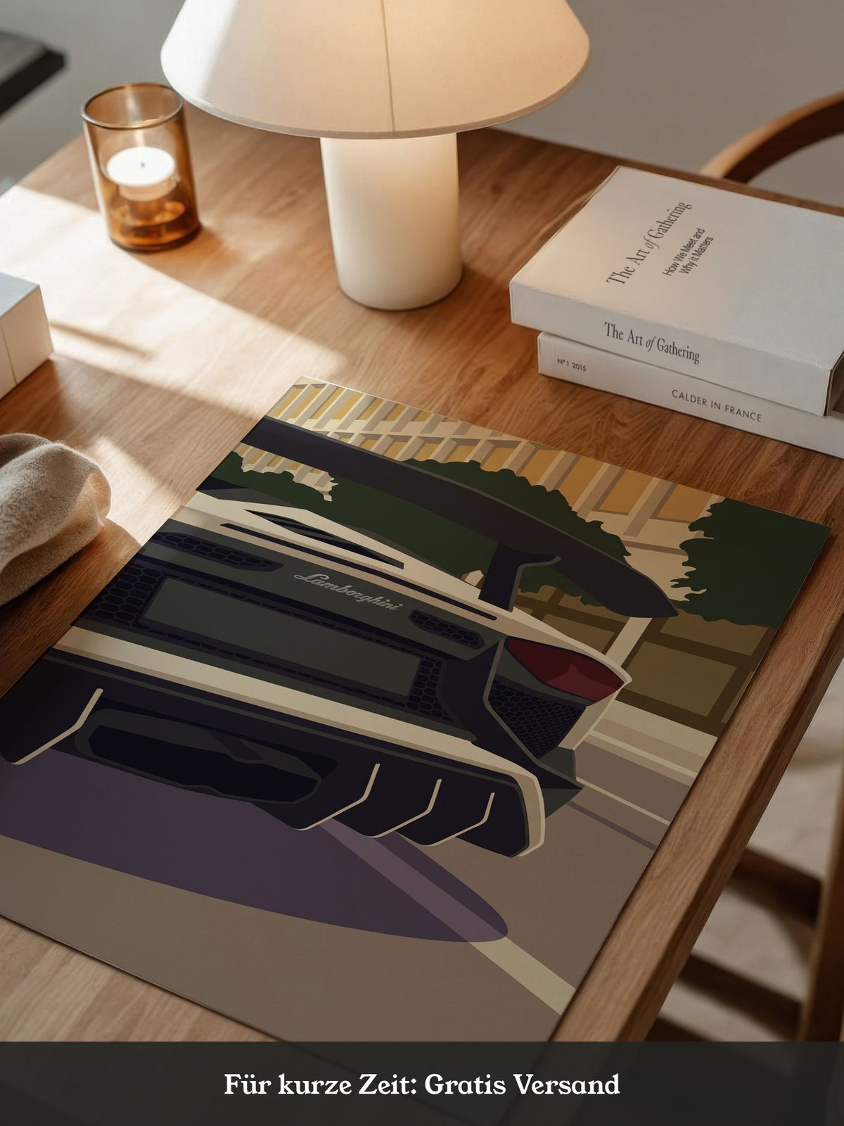 Sportwagen Heck Illustration