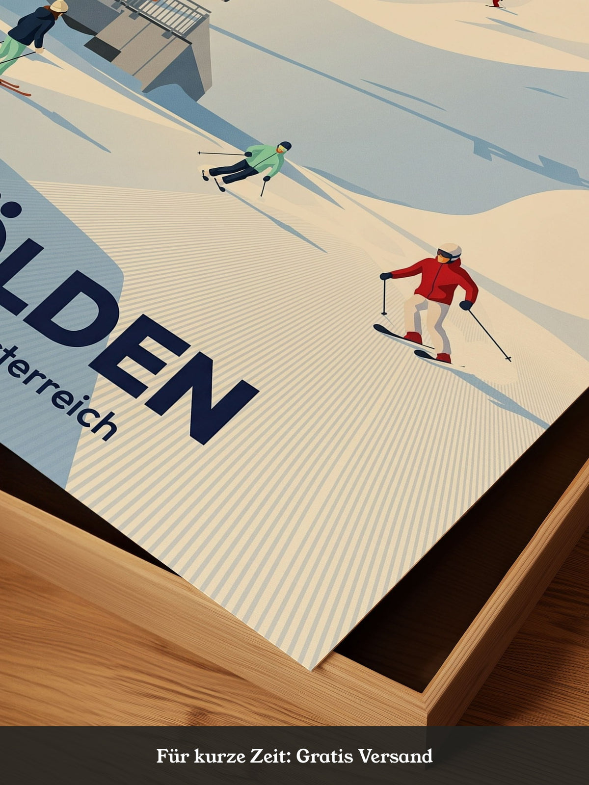 Skitag in den Alpen