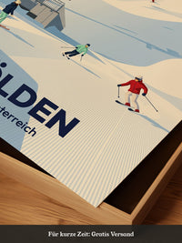 Skitag in den Alpen