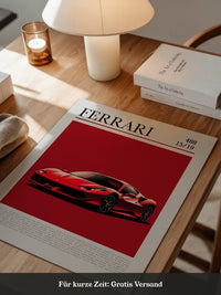 Ferrari 488 Rot Pop-Art
