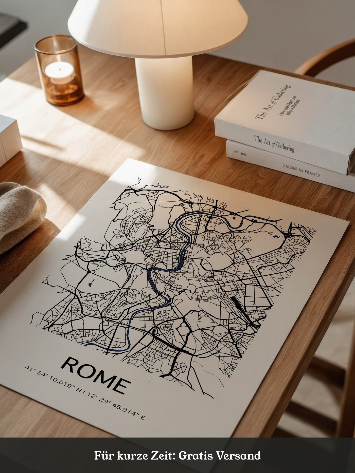 Rom Stadtplan minimalistisch