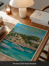 Cala Figuera Bootshafen Retro