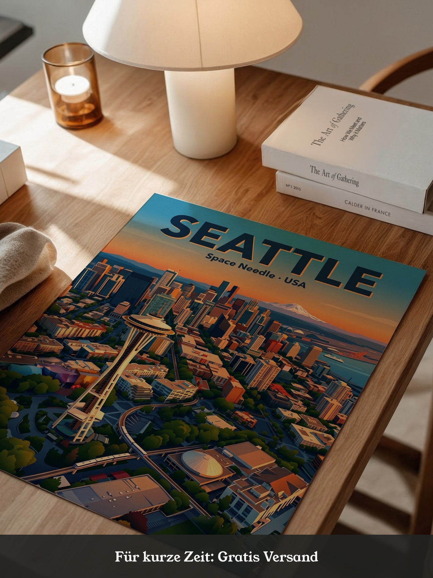 Space Needle Seattle Sonnenuntergang