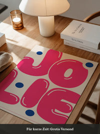 Jolie Pop Art Pink Blau