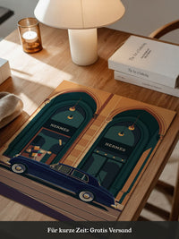 Luxuswagen Bauhaus Illustration
