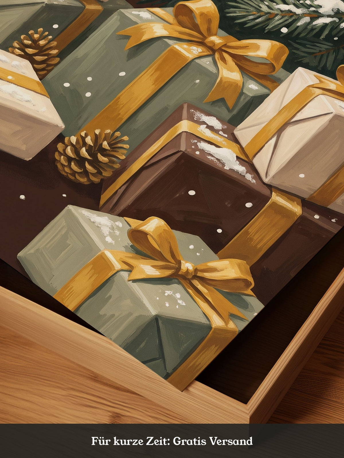 Weihnachtsbaum Gold Geschenke