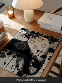 Controller Tinte Spritzer Schwarzweiß