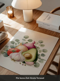 Avocado Stillleben Aquarell