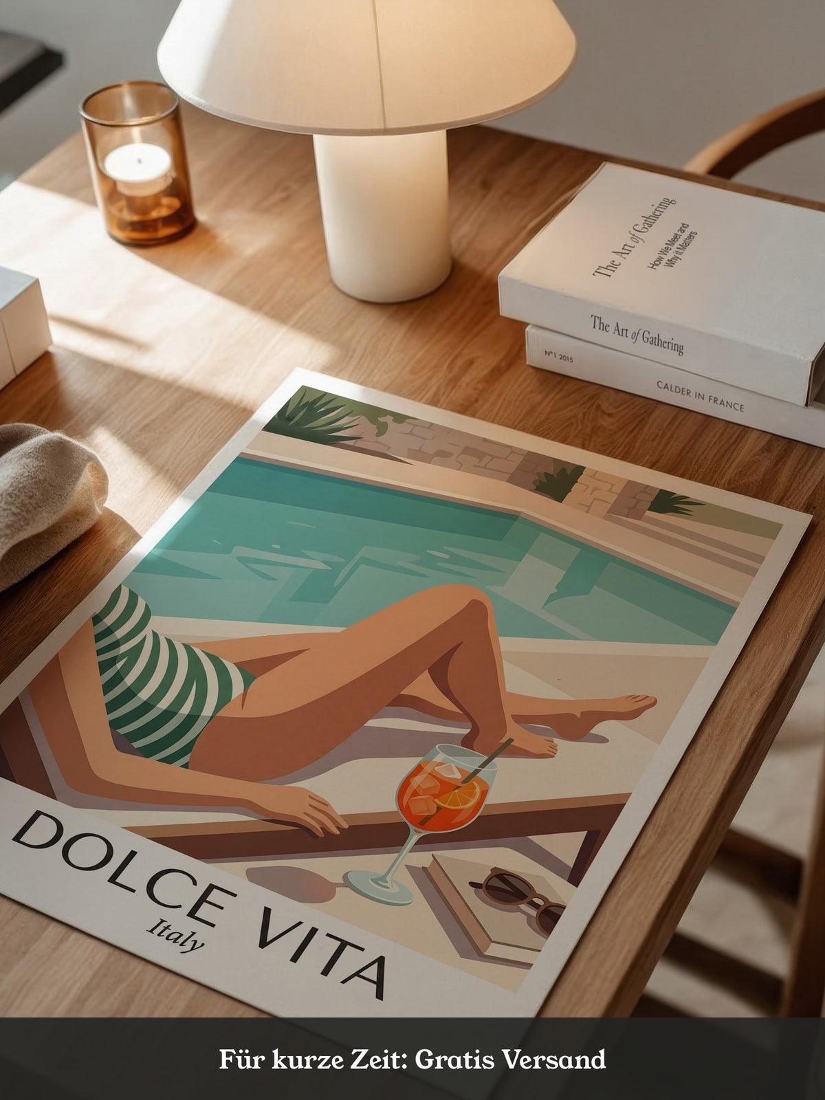 Pool Lounge Retro Stil Italien
