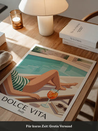 Pool Lounge Retro Stil Italien