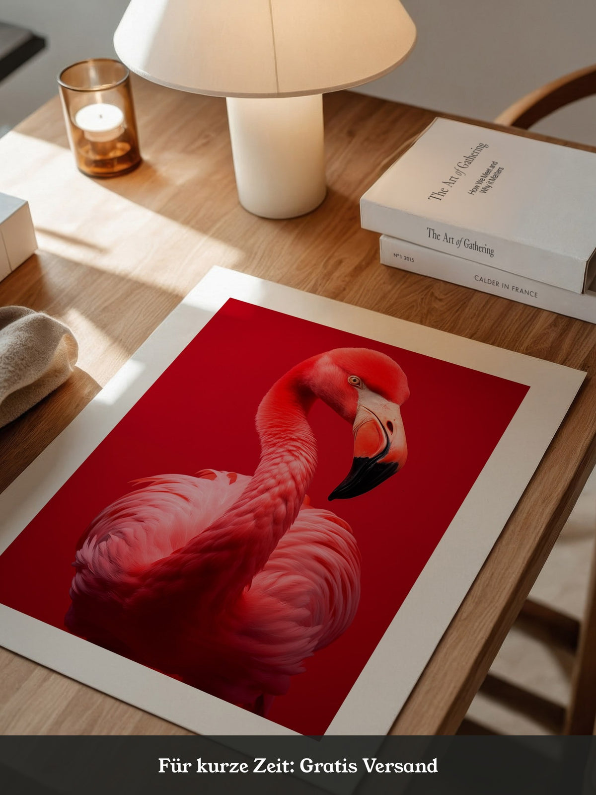 Flamingo Rot Portrait