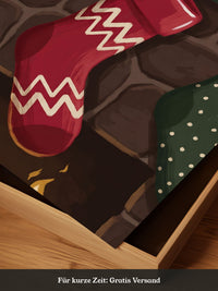 Weihnachtsstrumpf Kamin Illustration