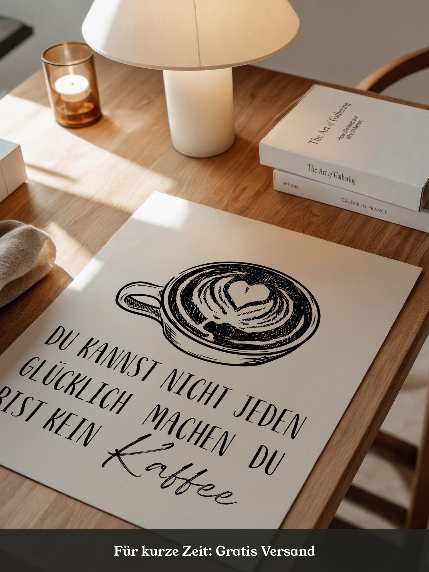 Kaffeetasse Herz Zeichnung