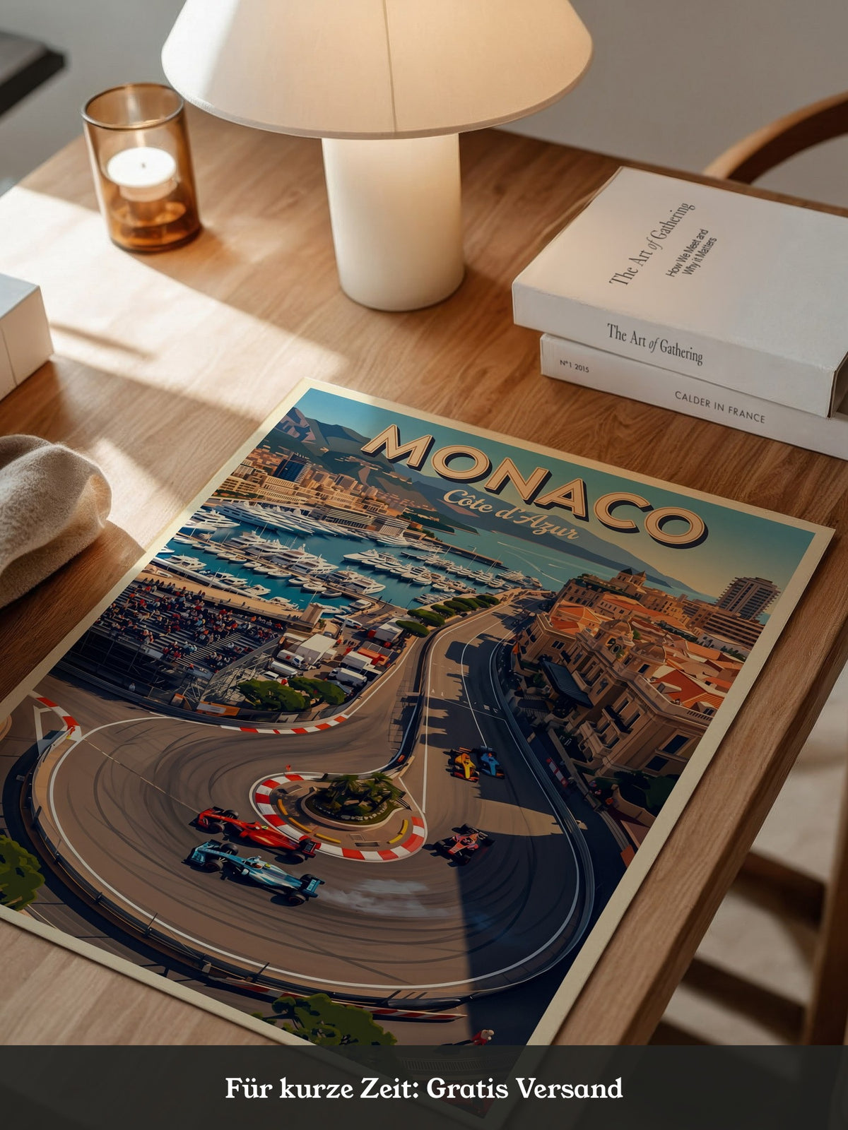 Monaco Rennstrecke Vogelperspektive