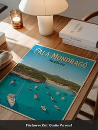 Cala Mondragó Küste Segelboote
