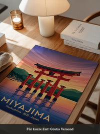 Miyajima Torii Wasserfarben